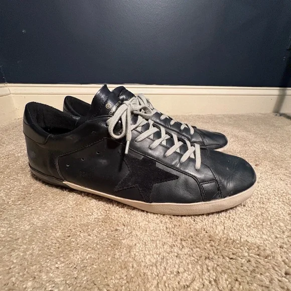 Men’s Golden Goose Black Sneakers size 11 1/2. - Picture 2 of 4